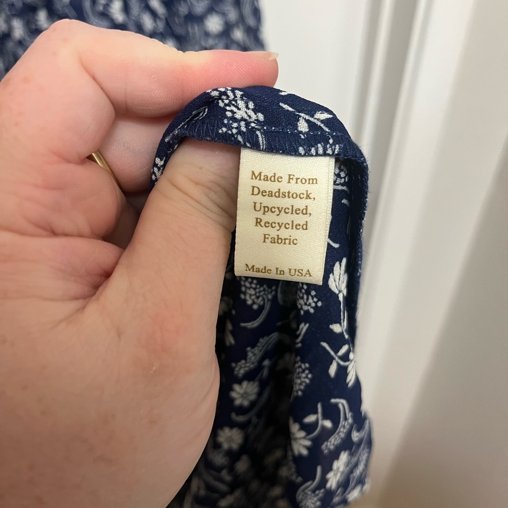 Christy Dawn Simple Dawn Navy Floral Midi Dress - Picture 7 of 8